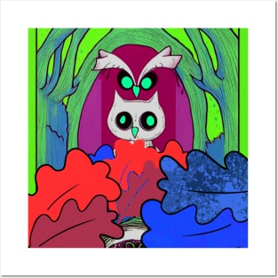 Owl Tree Spirits Posters and Art